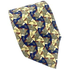 Men's Necktie The Metropolitan Museum Of Art Art Deco Nouveau‎ fan 100% SILK